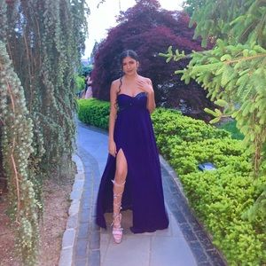 purple butterfly lace up heels